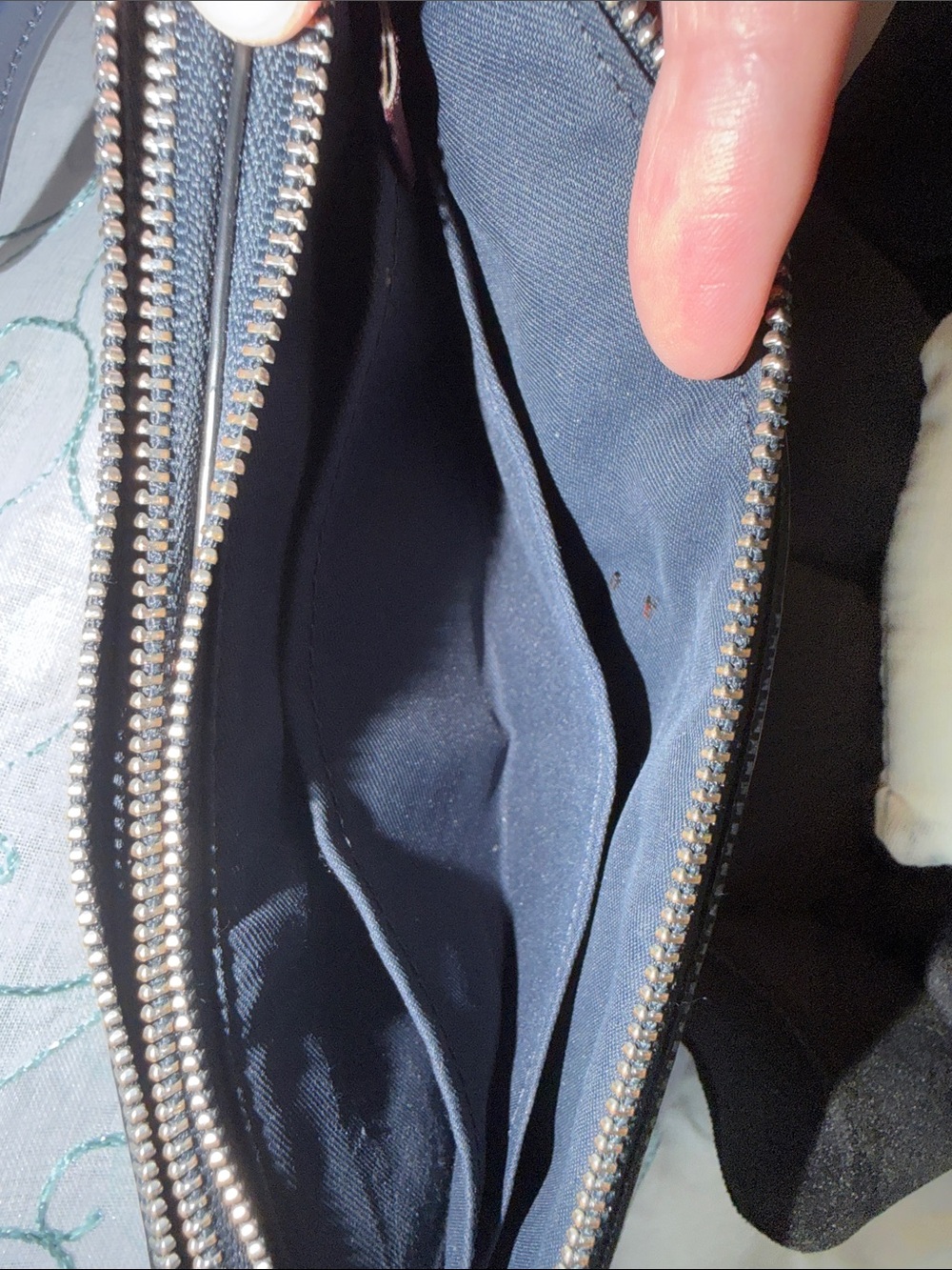 Coach Snowflake Double Zip Clutch/Wristlet - Picture 9 of 11
